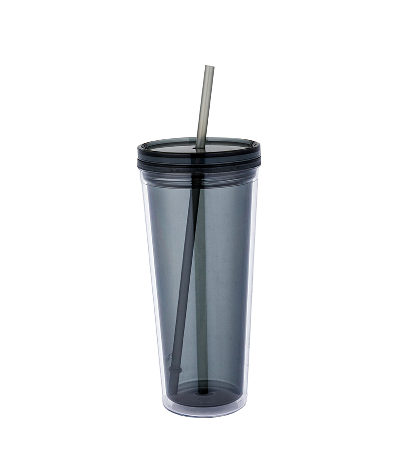 650ml Clear Tritan Iced Coffee Mug with Dustproof Screw Lid