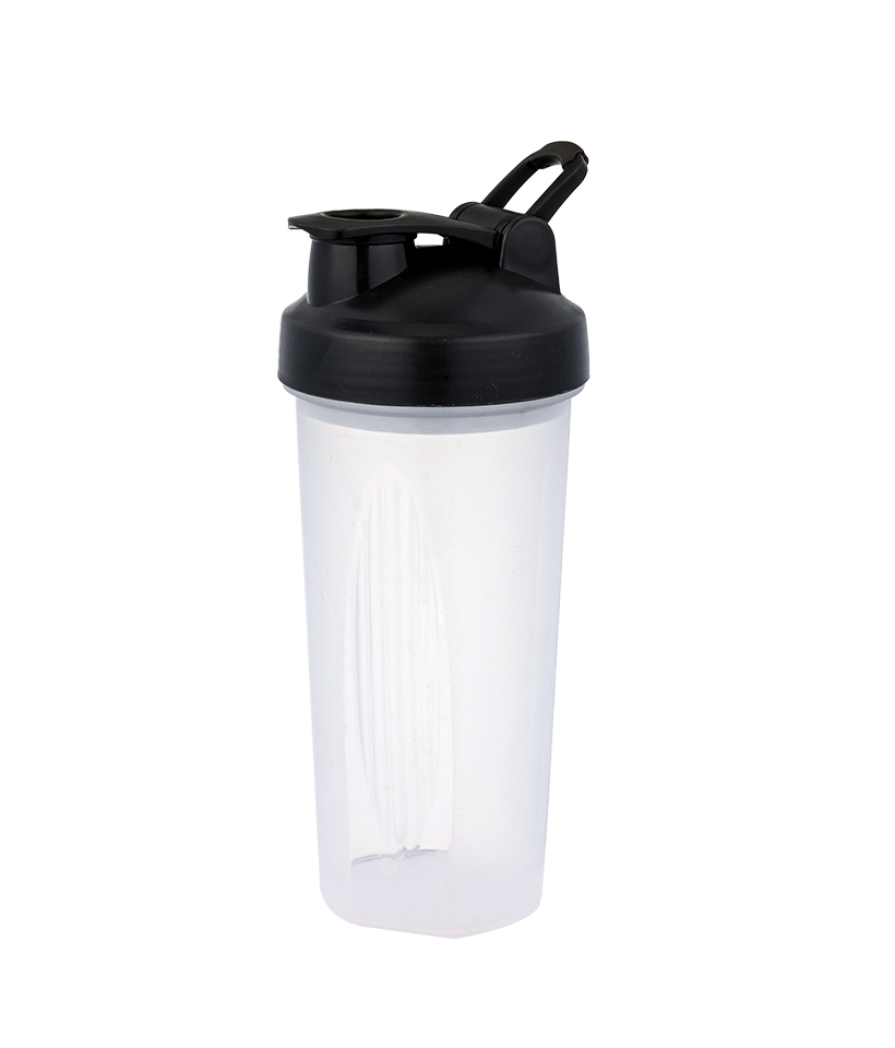 650ml Fashion Sports Knob Lid Design Thickened Bottle Bottom Anti-slipping Texture Food Grade PP Shaker Bottle