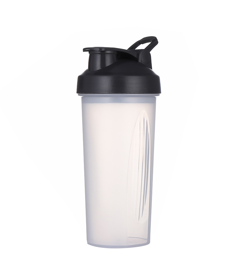 650ml Fashion Sports Knob Lid Design Thickened Bottle Bottom Anti-slipping Texture Food Grade PP Shaker Bottle