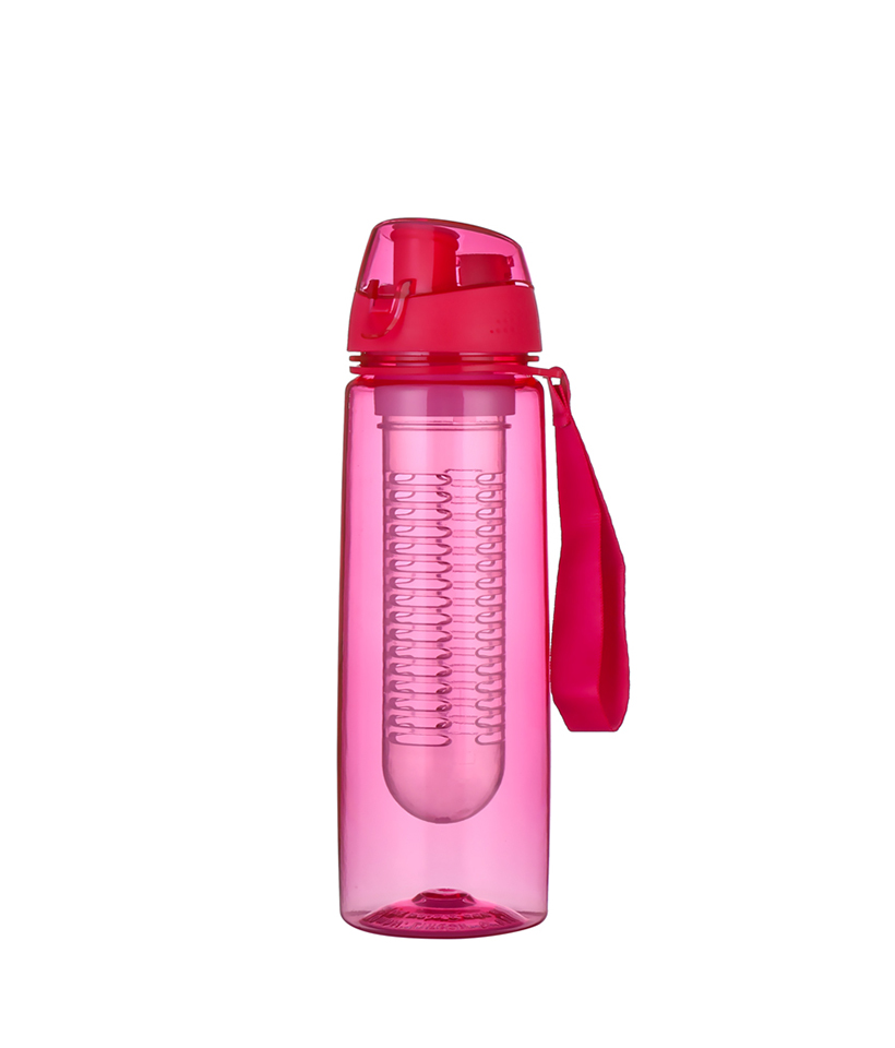 650ml Sport Travel Removable Filter Tritan Fruit Tea Bottle